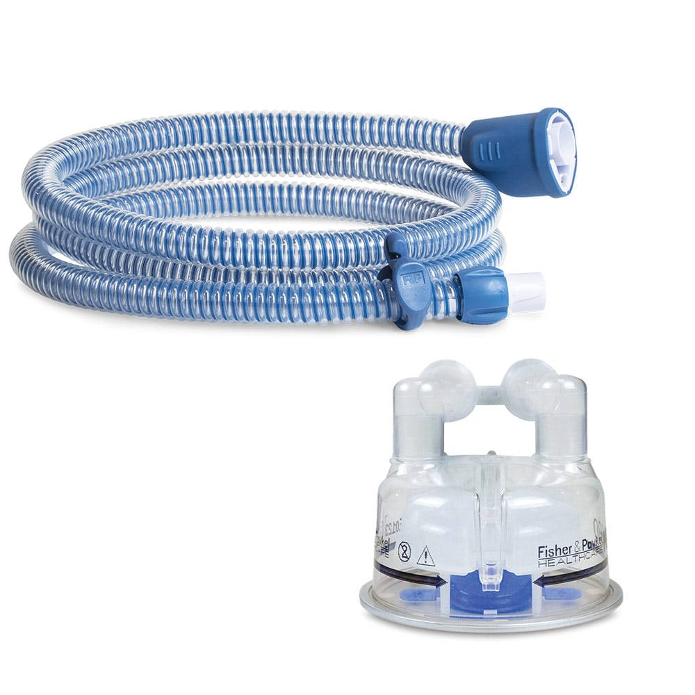 AirSpiral breathing tube & autofeed chamber F&P CPAP masks